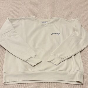 SPRWMN Women's Cream Crew Neck Sweater